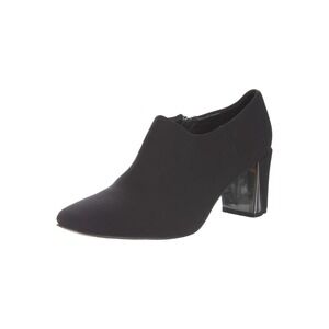 Donald‎ J Pliner Black Clem D Mirror Block Heel Classic Pumps Slip Ons High 8.5M